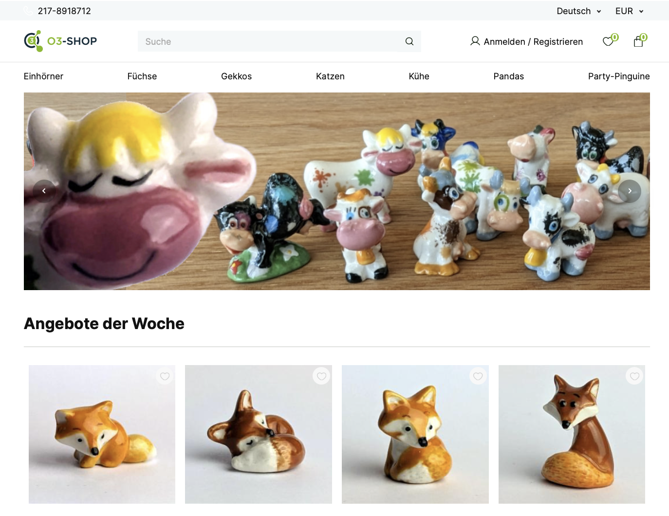 O3-Shop frontend